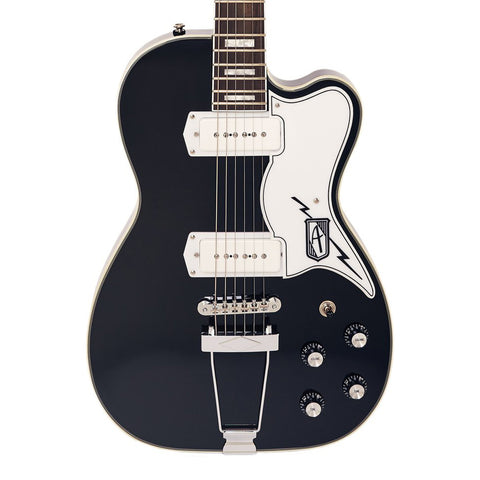 Airline Guitars Tuxedo - Black - Hollowbody Vintage Reissue Electric Guitar - NEW!