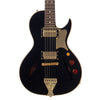 B&G Guitars Little Sister Crossroads Cutaway Humbucker - Midnight Ocean - LSCHMO - Black Semi-Hollow Electric Guitar - NEW!
