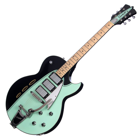 Backlund Guitars Rockerbox DLX - Black / Mint - Deluxe Semi Hollow Electric Guitar - NEW!