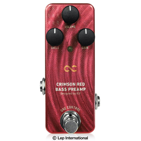 One Control Crimson Red Bass Preamp OC-CRBPn - BJFe Designed Effects Pedal - NEW!