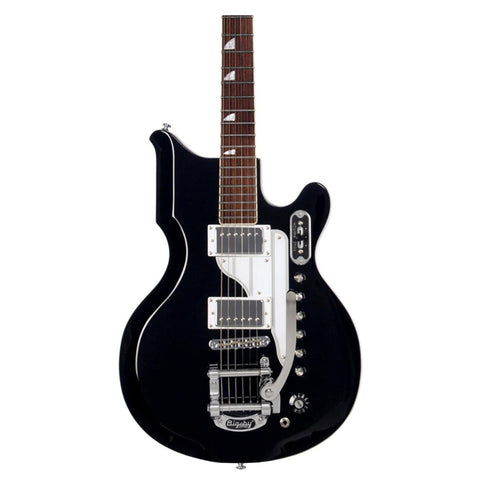 Airline Guitars '59 Newport DLX - Black - National Val-Pro 88 Reissue - NEW!