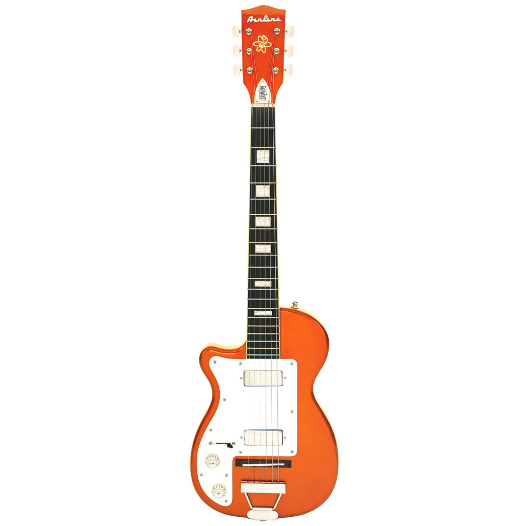 Airline Guitars H44 DLX LEFTY Copper Left Handed Vintage Harmony s Make'n Music