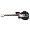 Eastwood Guitars Airline Map Baritone DLX Black Left Hand Angled
