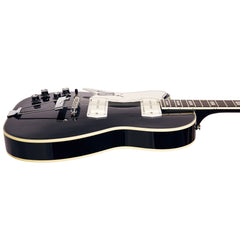 Airline Guitars Tuxedo LEFTY - Black - Left Handed Vintage Reissue Electric Guitar - NEW!