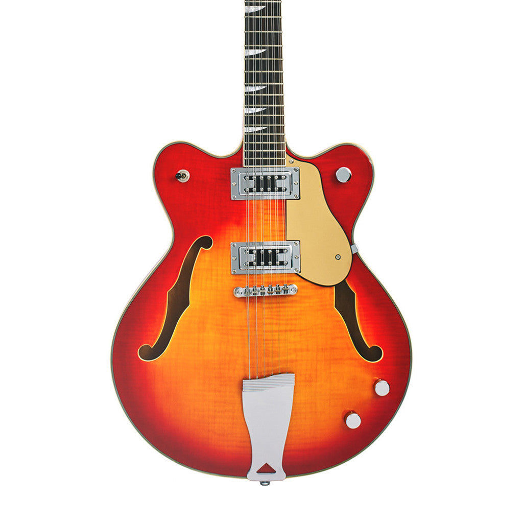 Eastwood Guitars Classic 12 Fireburst - 12-string Semi Hollowbody Electric Guitar - NEW!