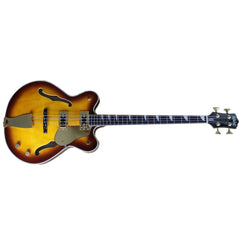 Eastwood Guitars Classic 4 Bass - Honeyburst - 30" Short Scale Semi-Hollow Body - NEW!