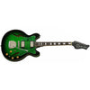 Eastwood Guitars Custom Kraft DLX Greenburst Angled