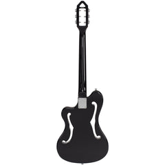 Eastwood Guitars Deerhoof Signature EEG - Black on Black - Ampeg AEG Tribute electric guitar - NEW!