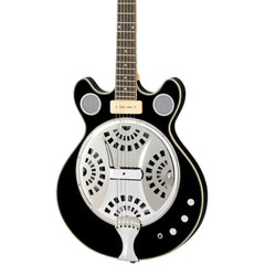 Eastwood Guitars Delta 6 Baritone - Black - Electric / Acoustic Resonator Guitar - NEW!