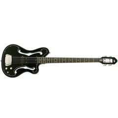 Eastwood Guitars EEB-1 Electric Bass Guitar - Black - Ampeg AEB "Scroll Bass" inspired Tribute Model - NEW!