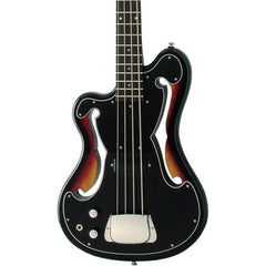 Eastwood Guitars EEB-1 LEFTY - Sunburst - Left Handed Electric Bass Guitar - Ampeg AEB "Scroll Bass" inspired Tribute Model - NEW!