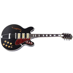 Airline Guitars H77 - Black - Vintage Reissue Semi Hollow Electric Guitar - NEW!
