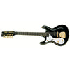 Eastwood Guitars Sidejack 12 DLX Black Left Hand Angled