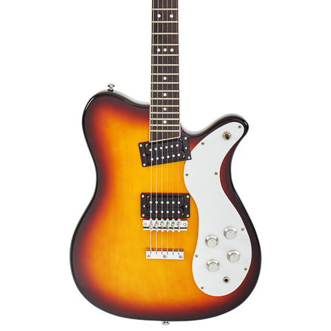 Eastwood Guitars Sidejack 300 - Tobacco Sunburst - Mosrite Tribute Model Electric Guitar - New!
