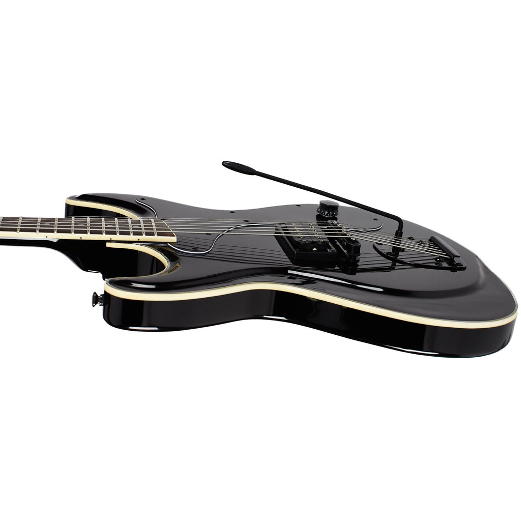 Eastwood Guitars Sidejack Baritone DLX Blackout Deluxe Offset Electr