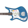 Eastwood Guitars Spectrum 5 PRO Metallic Blue Left Hand Closeup
