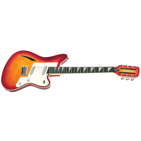 Eastwood Guitars Surfcaster 12 - Cherryburst - Offset 12-string Electric Guitar - NEW!