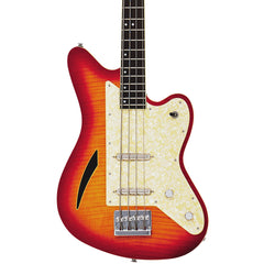 Eastwood Guitars Surfcaster Bass - Cherryburst - Offset Electric Bass Guitar - NEW!