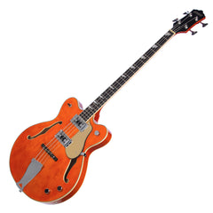 Eastwood Guitars Classic 4 Bass - Orange - Short Scale Semi-Hollow Body - NEW!