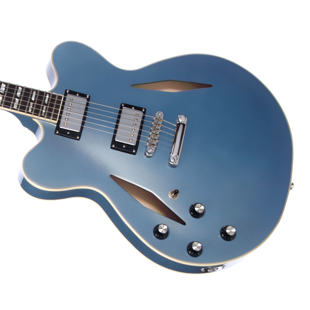 Eastwood Guitars Classic 6 HB-TL LEFTY - Pelham Blue - Trini Lopez / Dave Grohl-inspired Semi Hollow Body Electric Guitar - NEW!