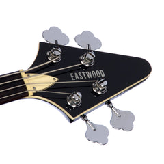 Eastwood Guitars Flying BV - Black - Flying V style Electric Bass Guitar - NEW!