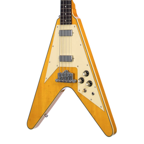 Eastwood Guitars Flying BV - Natural - Flying V style Electric Bass Guitar - NEW!
