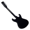 Eastwood Guitars Sidejack 12 DLX - Black and Chrome - Mosrite-inspired 12-string electric guitar - NEW!