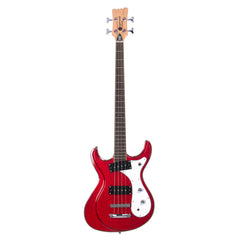 Eastwood Guitars Sidejack Bass 32 - Short Scale 32" Mosrite-inspired Electric Bass Guitar - Metallic Red - NEW!