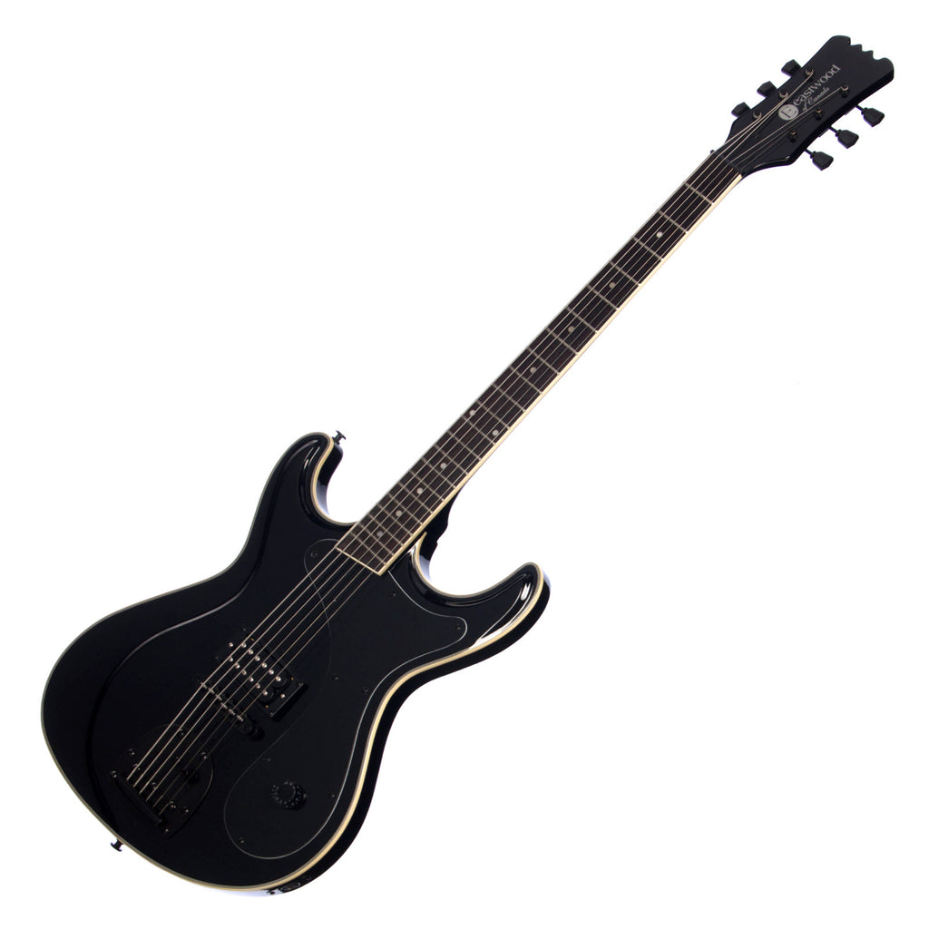 Eastwood Guitars Sidejack Baritone DLX Blackout Deluxe Offset Electr