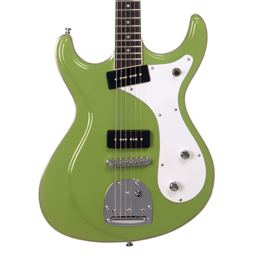 Eastwood Guitars Sidejack Baritone DLX - Vintage Mint Green - Deluxe Mosrite-inspired Offset Electric Guitar - NEW!