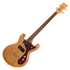 Eastwood Guitars Sidejack Pro JM Bass - Natural - Vintage Mosrite Joe Maphis -inspired Tribute Model - Offset / Short Scale  - NEW!