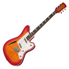 Eastwood Guitars Surfcaster - Cherryburst -  Flame Top Offset Electric Guitar - NEW!