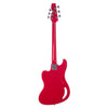 Eastwood Guitars TB-64 - Red - MRG Series Teisco-inspired Short Scale 6-string Electric Bass - NEW!