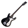 Eastwood Guitars Sidejack Baritone DLX - Black and Chrome - Deluxe Mosrite-inspired Offset Electric Guitar - NEW!