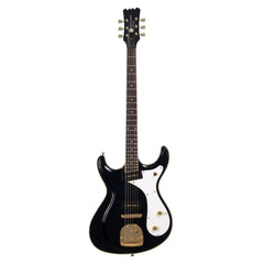 Eastwood Guitars Sidejack Baritone DLX - Black and Gold - Deluxe Mosrite-inspired Offset Electric Guitar - NEW!