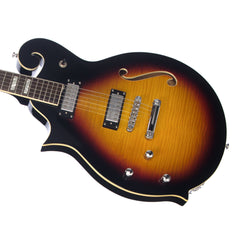 Eastwood Guitars 1975 Morris The Cosey LEFTY - Sunburst - Left Handed Semi-Hollow Electric Guitar - NEW!
