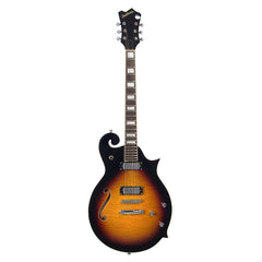 Eastwood Guitars MRG Guitar - 1975 Morris The Cosey - Sunburst - Semi-Hollow Electric Guitar - NEW!
