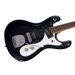 Eastwood of Canada Sidejack Pro DLX - Jet Black - Mosrite-inspired Offset Electric Guitar - NEW!