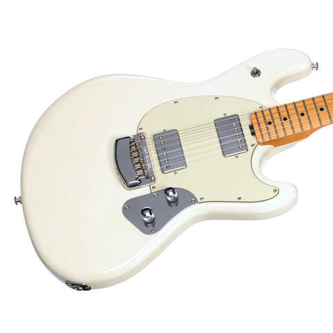 USED Music Man StingRay Guitar - Ivory White - Maple Neck Electric Guitar