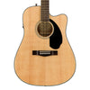 Fender CD-60SCE Natural - Solid Top, Dreadnought Cutaway, Acoustic / Electric Guitar - 0961704021 - NEW!