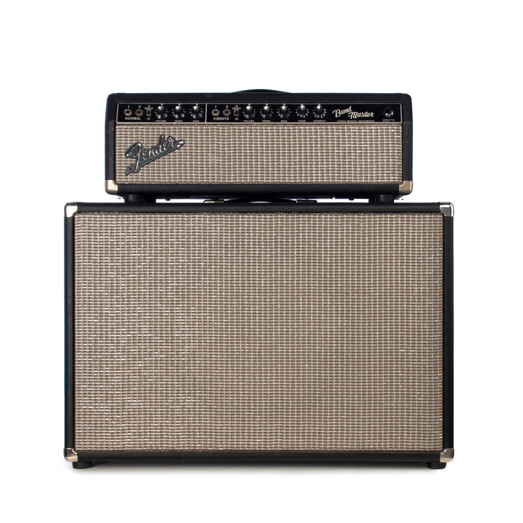 Used Fender 1960s Bandmaster Head and 1x12 cabinet - Blackface - Vintage Tube Guitar Amplifier