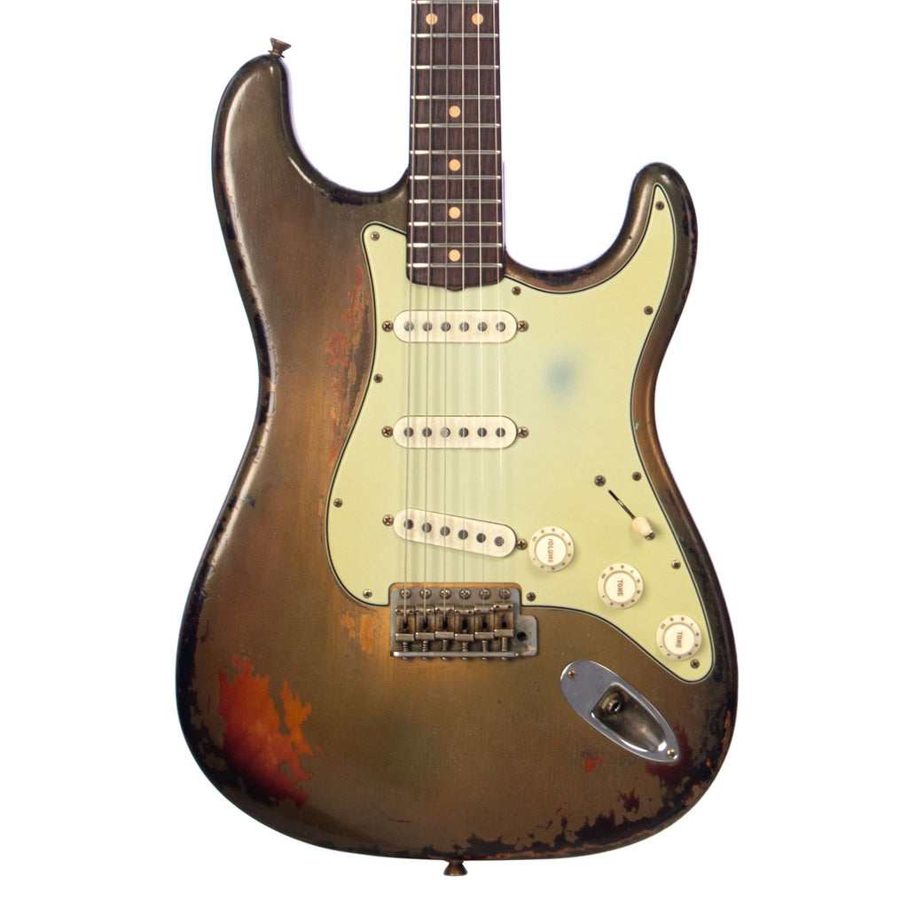 Fender Custom Shop 1960 Stratocaster Heavy Relic - Green/Gold Patina over Sunburst - Masterbuilt Dale Wilson - NEW!