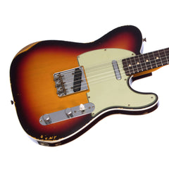 Fender Custom Shop 1960 Telecaster Custom Relic - Chocolate 3 Color Sunburst - Handwound Twisted Tele Pickups - USED!