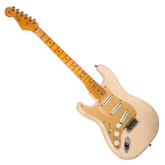 USED Fender Custom Shop LEFTY 1955 Stratocaster Journeyman Relic - Aged White Blonde - Limited Edition Dual Mag Left-Handed Electric Guitar