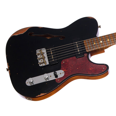 Fender Custom Shop 1-off LTD P90 Thinline Telecaster Relic - Black - Custom Boutique Electric Guitar NEW!