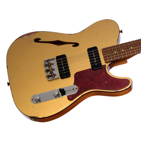 Fender Custom Shop 1-off LTD P90 Thinline Telecaster Relic - HLE Gold Top - Custom Boutique Electric Guitar NEW!