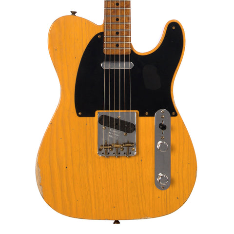 Fender Custom Shop MVP 1952 Telecaster Relic - Butterscotch Blonde w/ 3A Roasted Birdseye Maple Neck - Dealer Select Master Vintage Player Series Electric Guitar - NEW!