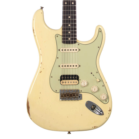 Fender Custom Shop MVP 1960 Stratocaster HSS Relic - Vintage White - Dealer Select Master Vintage Player Series Electric Guitar