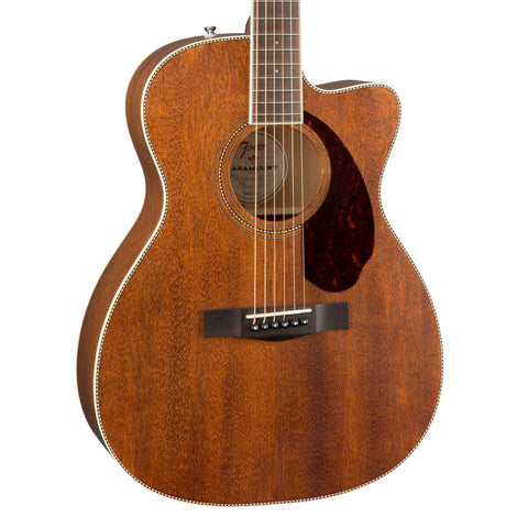 Fender Paramount PM-3 Triple-0 All-Solid Mahogany Acoustic Guitar with Case - NEW!