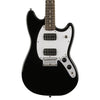 Squier Bullet Mustang HH - Black - Offset Electric Guitar for Kids, Beginners and Travel!
